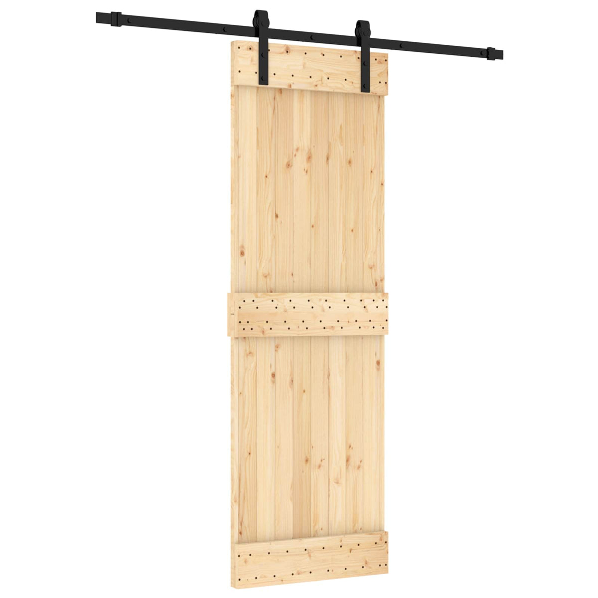 Skjutdörr 70 x 210 cm Massiv furuträdörr (obehandlad)