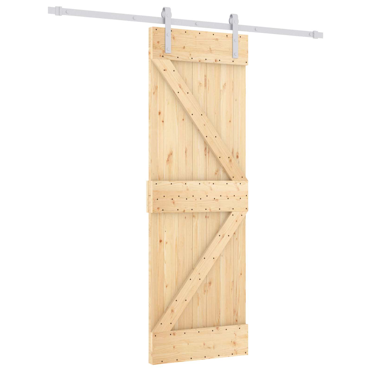 Skjutdörr 70 x 210 cm Massiv furuträdörr (obehandlad)