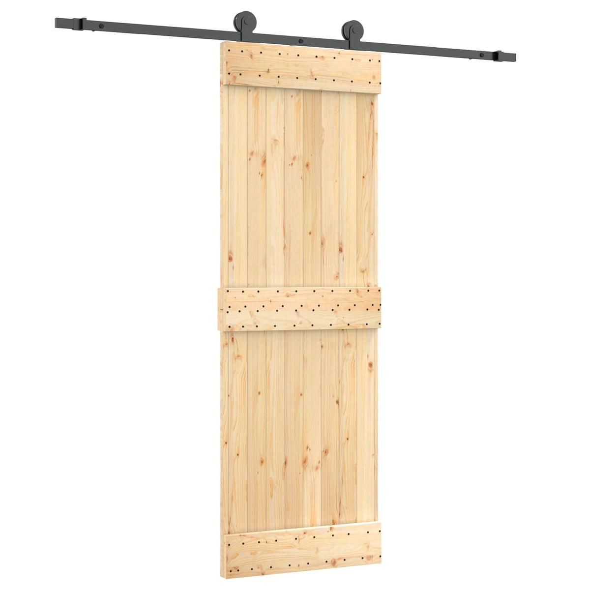 Skjutdörr 70 x 210 cm Massiv furuträdörr (obehandlad)