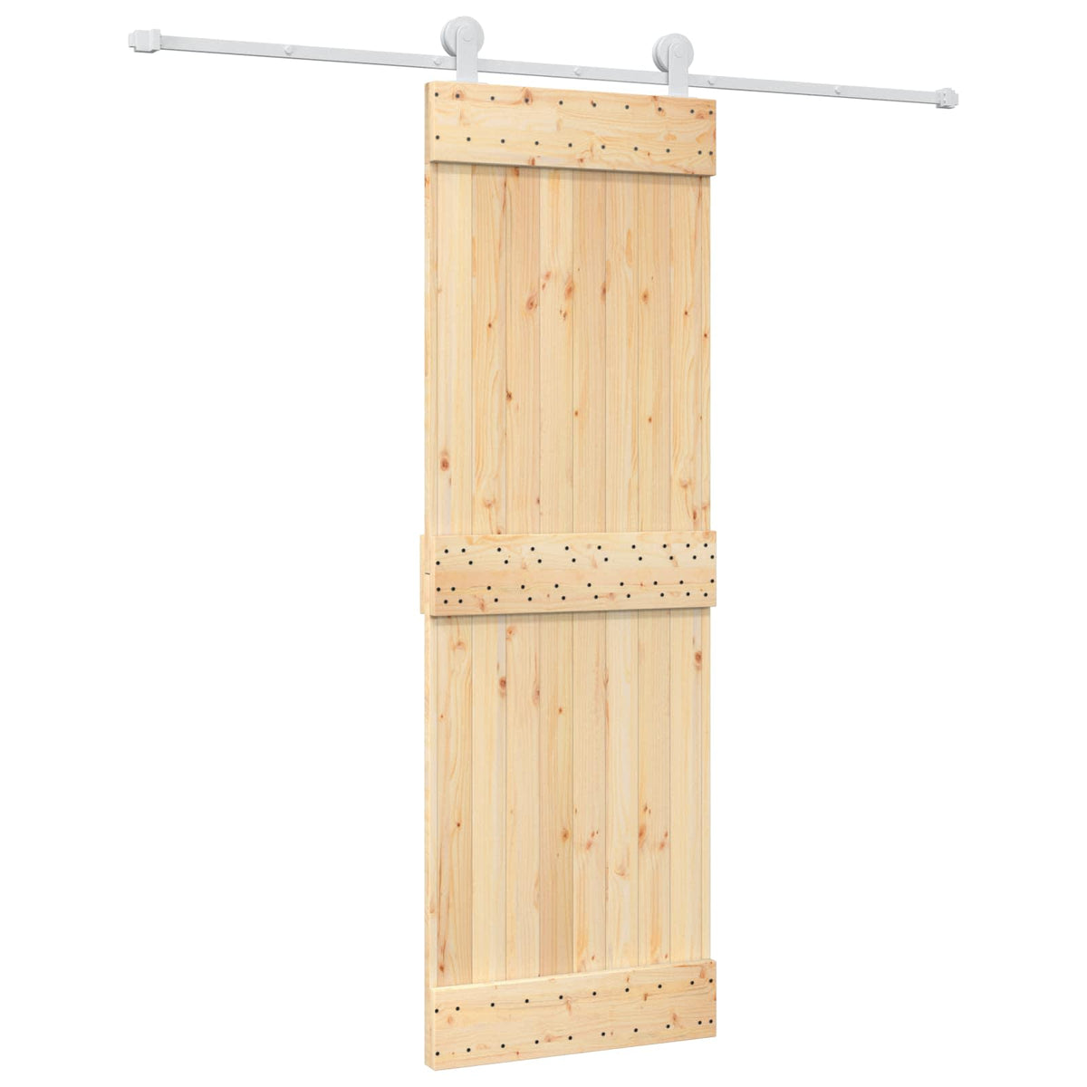 Skjutdörr 70 x 210 cm Massiv furuträdörr (obehandlad)