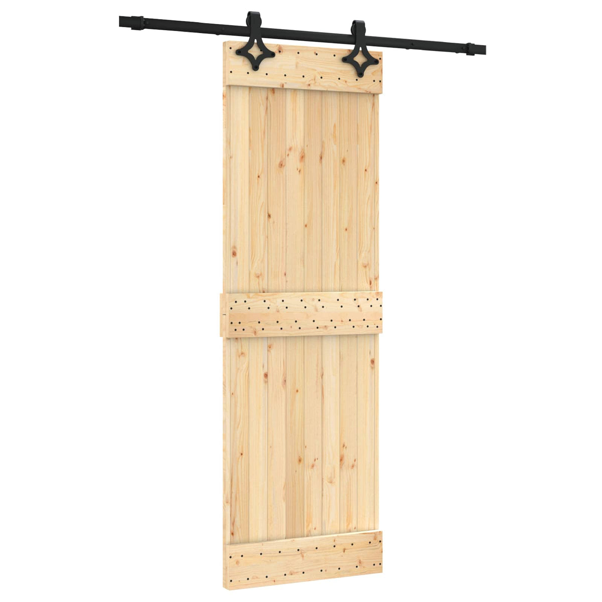 Skjutdörr 70 x 210 cm Massiv furuträdörr (obehandlad)