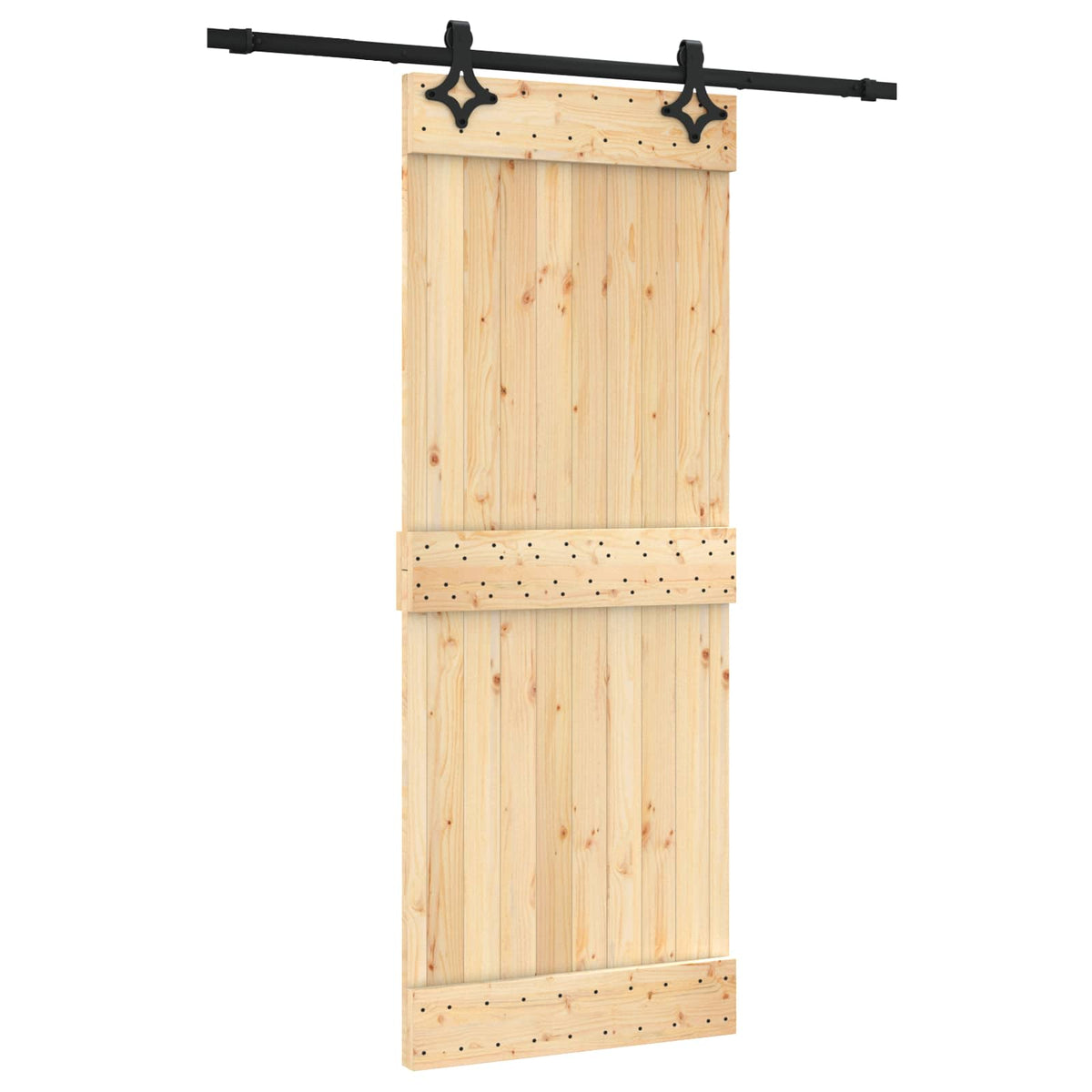 Skjutdörr 80 x 210 cm Massiv furuträdörr (obehandlad)