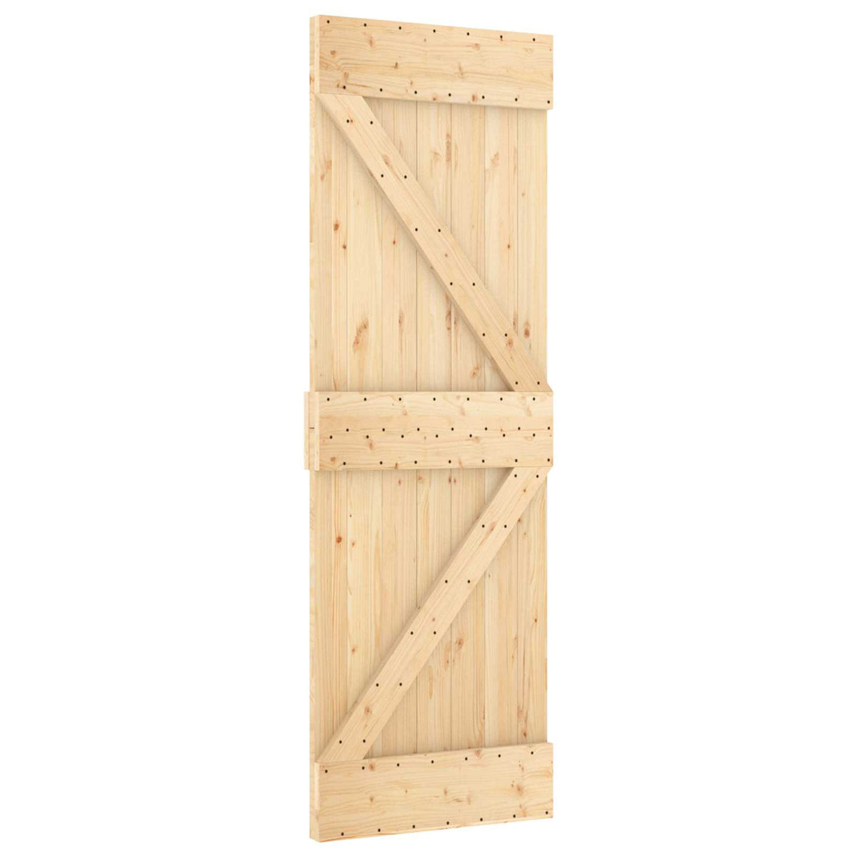 Skjutdörr NARVIK 70 x 210 cm (152,5 cm) Naturlig och svart