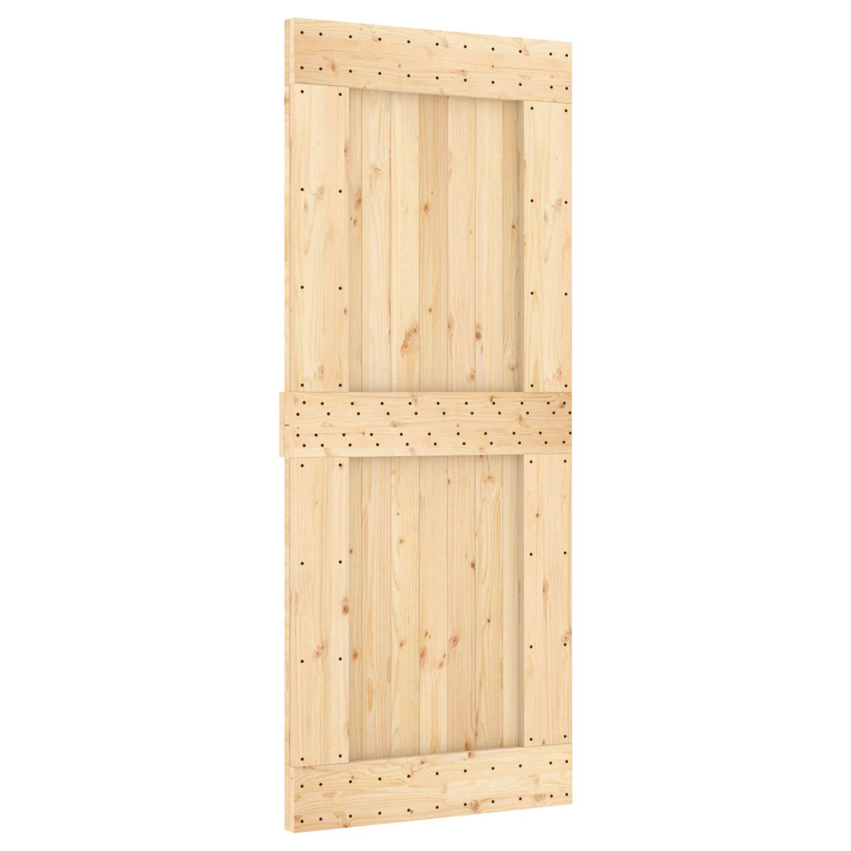 Skjutdörr NARVIK 85 x 210 cm (213,5 cm) Naturlig och svart