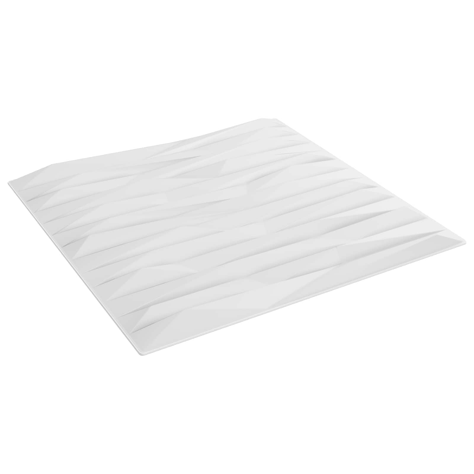 Väggpaneler 24 st 50 x 50 cm Vit Sten XPS Skum