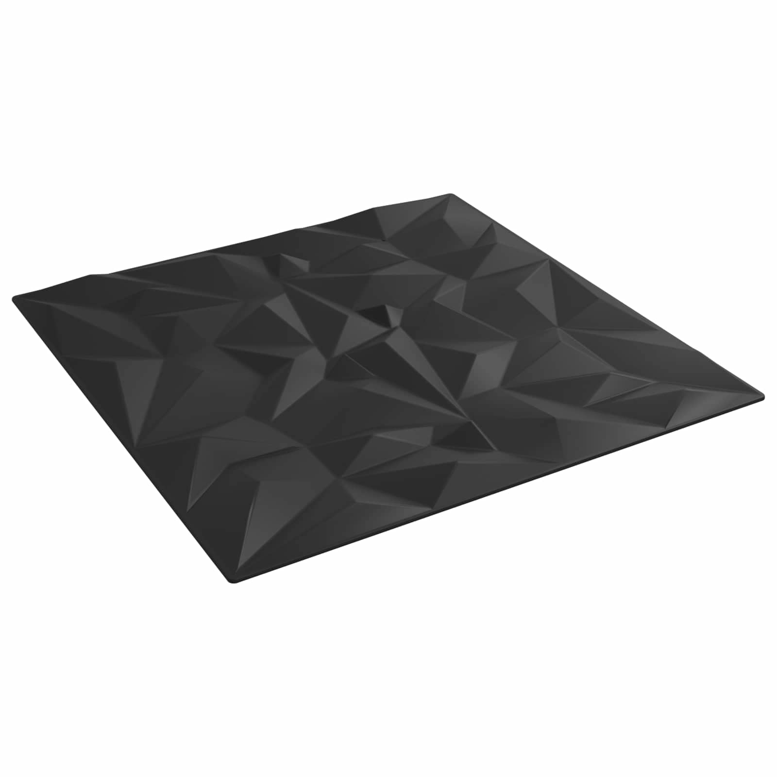 Väggpaneler 48 st 50 x 50 cm Svart XPS Skum