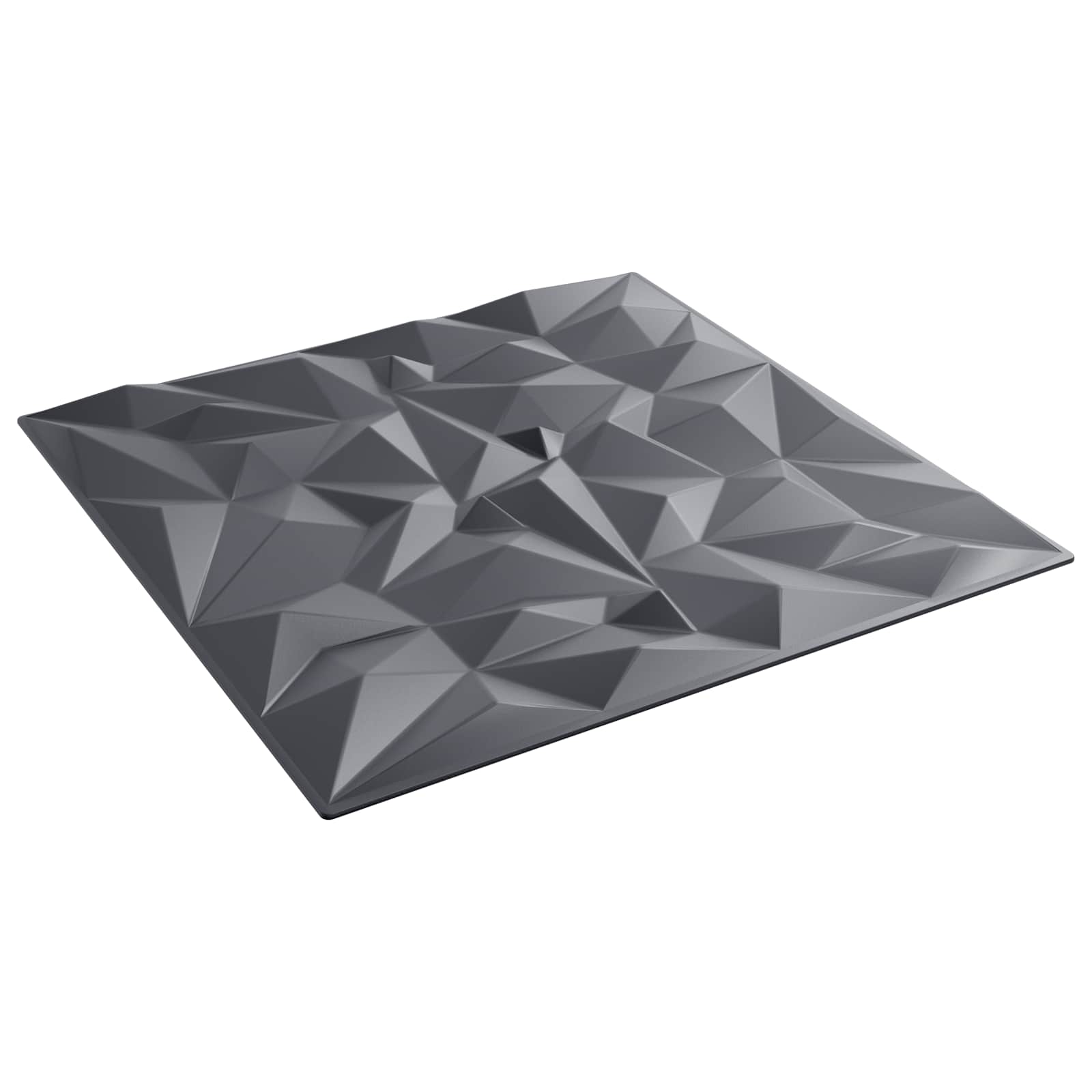 Väggpaneler 48 st 50 x 50 cm Amethyst Grå XPS Skum