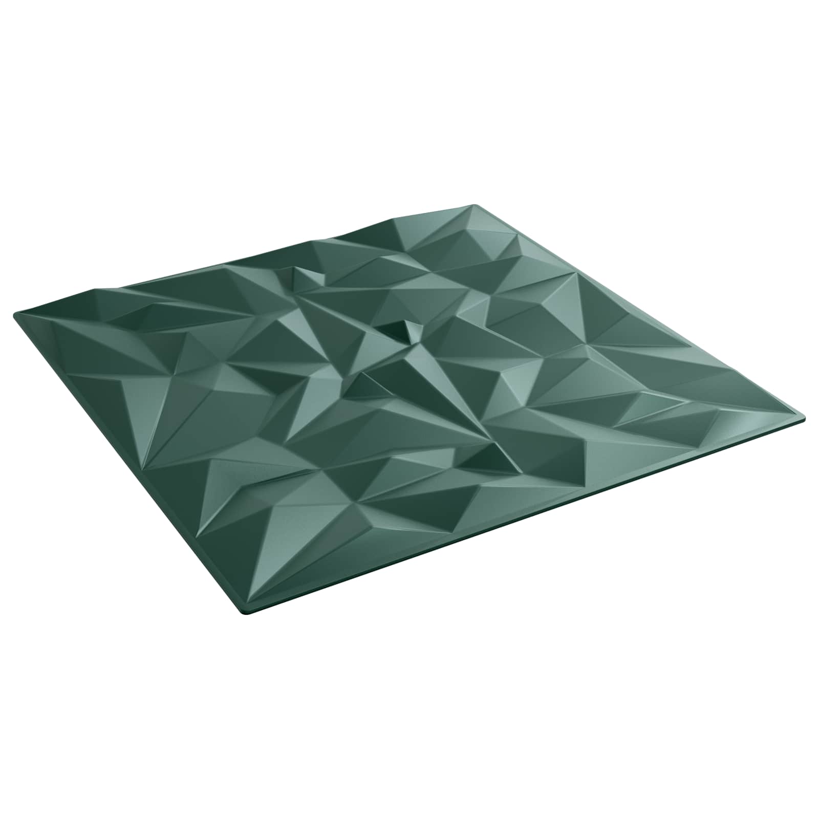 Väggpaneler 24 st 50 x 50 cm Amethyst Grön XPS Skum