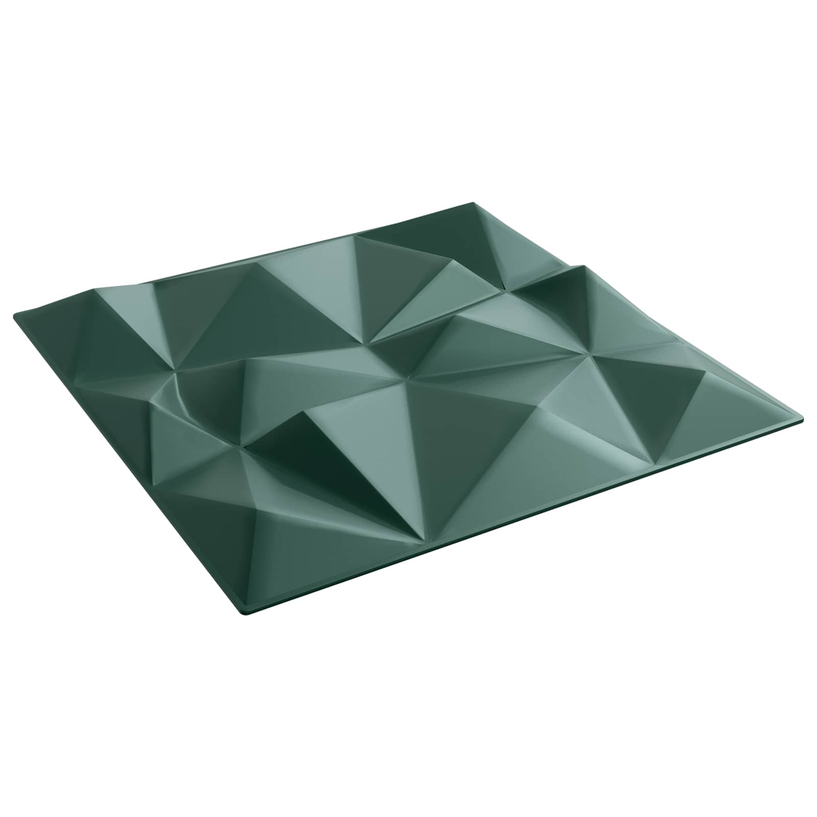 Väggpaneler 12 st 50 x 50 cm Diamond Grön XPS Skum