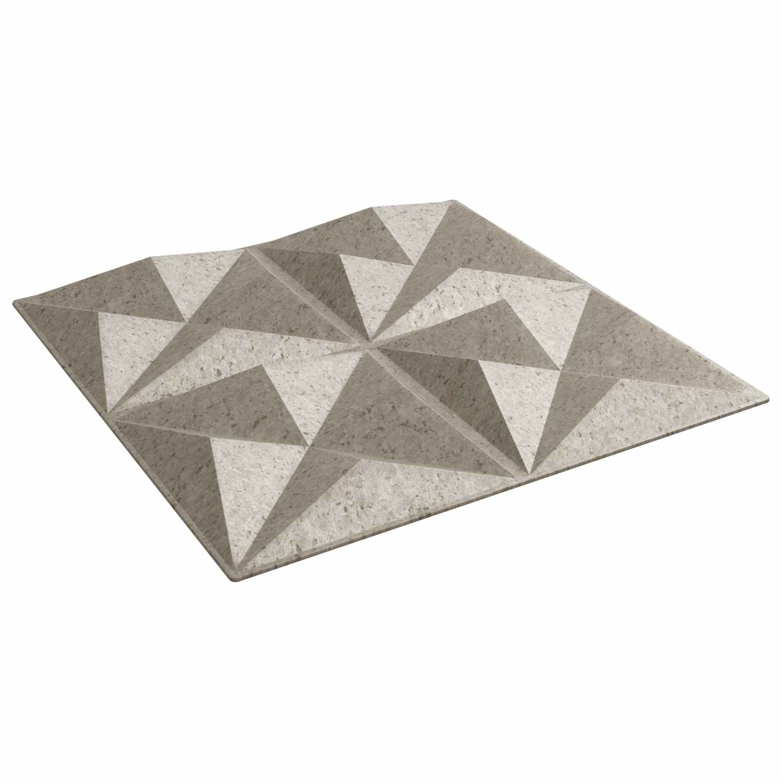 Väggpaneler 12 st 50 x 50 cm Origami Betong XPS Skum