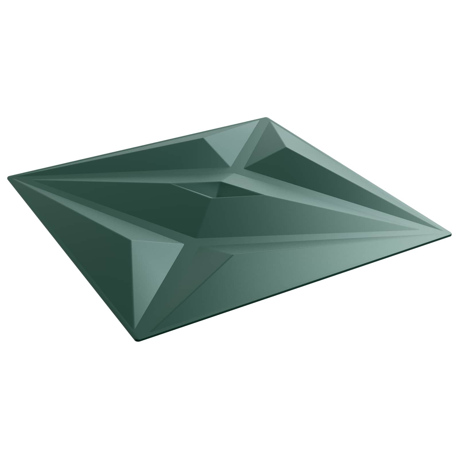 Väggpaneler 24 st 50 x 50 cm Star Grön XPS Skum
