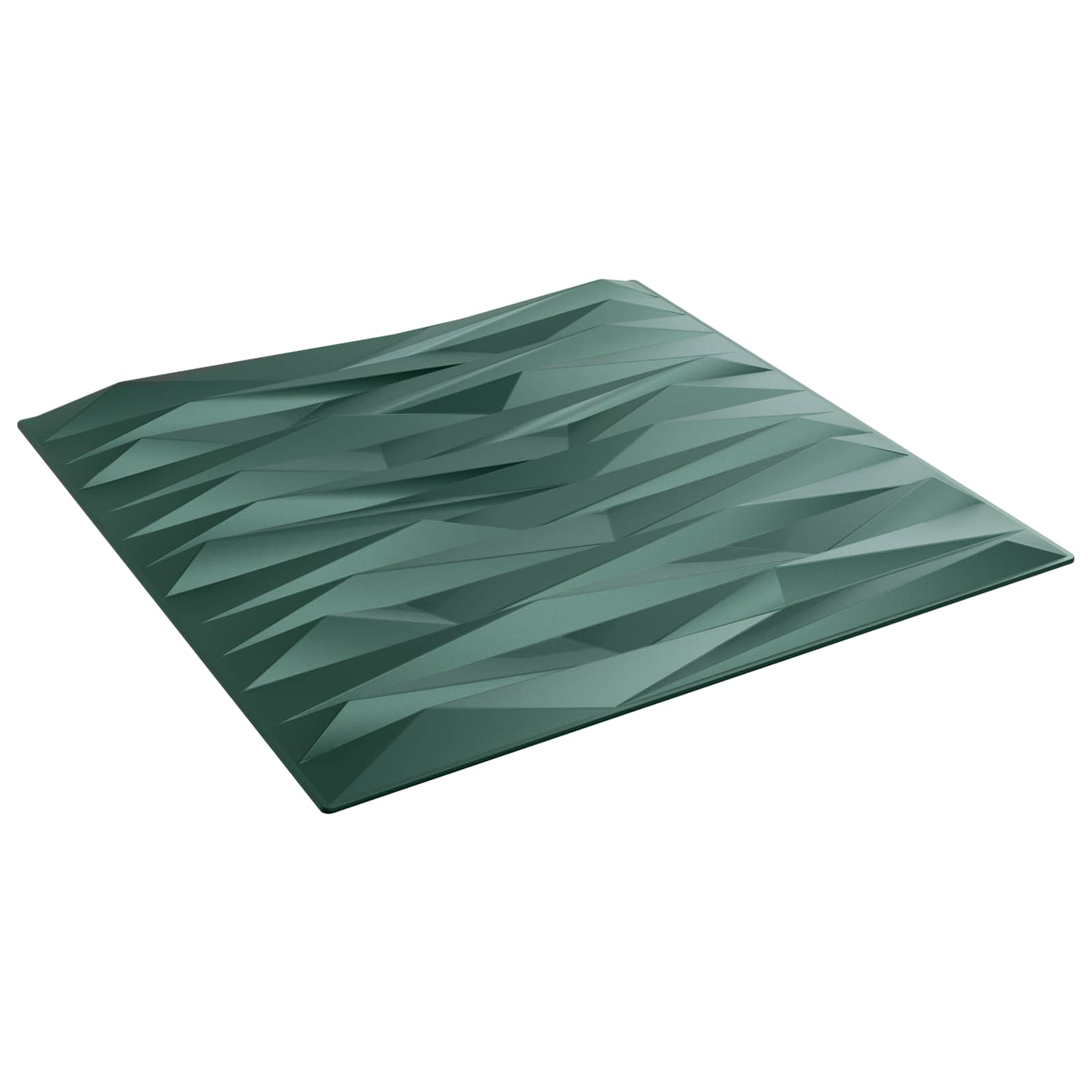 Väggpaneler 48 st 50 x 50 cm Stone Grön XPS Skum