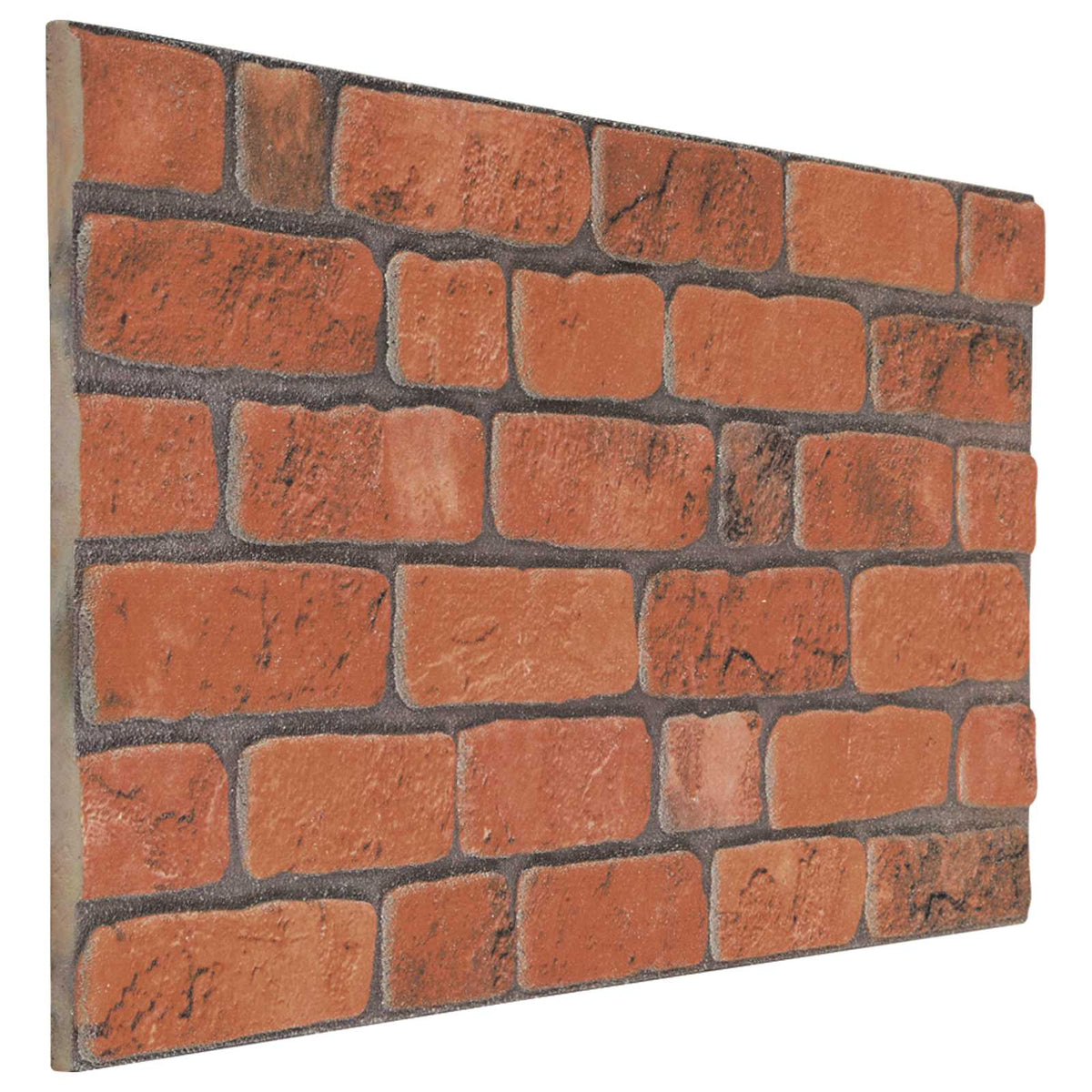 Väggpaneler 10 st 100 x 50 cm Terracotta EPS Skum