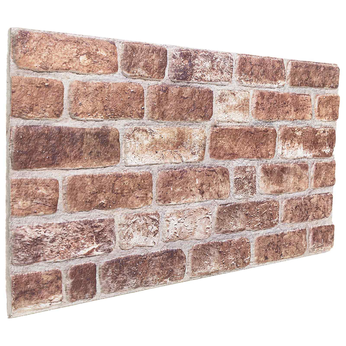 Väggpaneler 10 st 100 x 50 cm Brun EPS Skum
