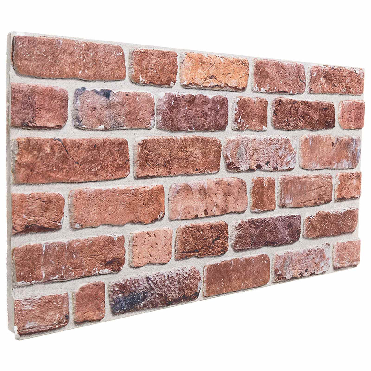 Väggpaneler 10 st 100 x 50 cm Röd EPS Skum
