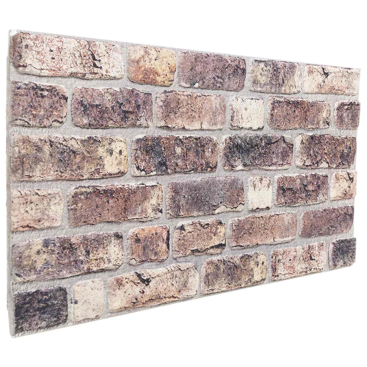 Väggpaneler 10 st 100 x 50 cm Mörkbrun EPS Skum