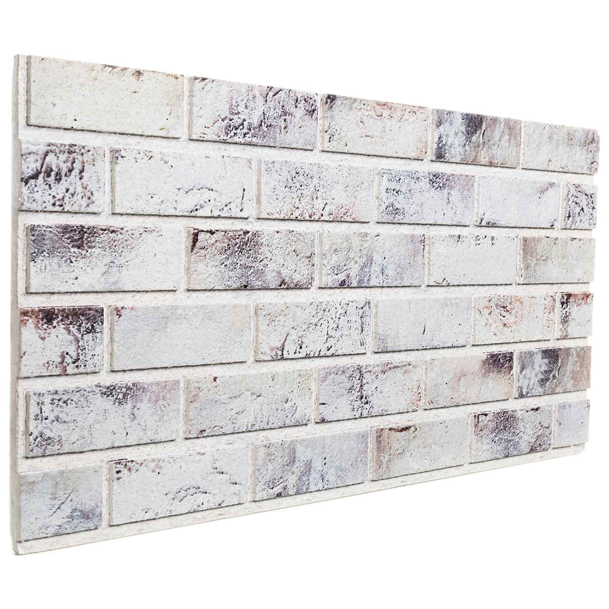 Väggpaneler 10 st 100 x 50 cm Ljusgrå och svart EPS Skum
