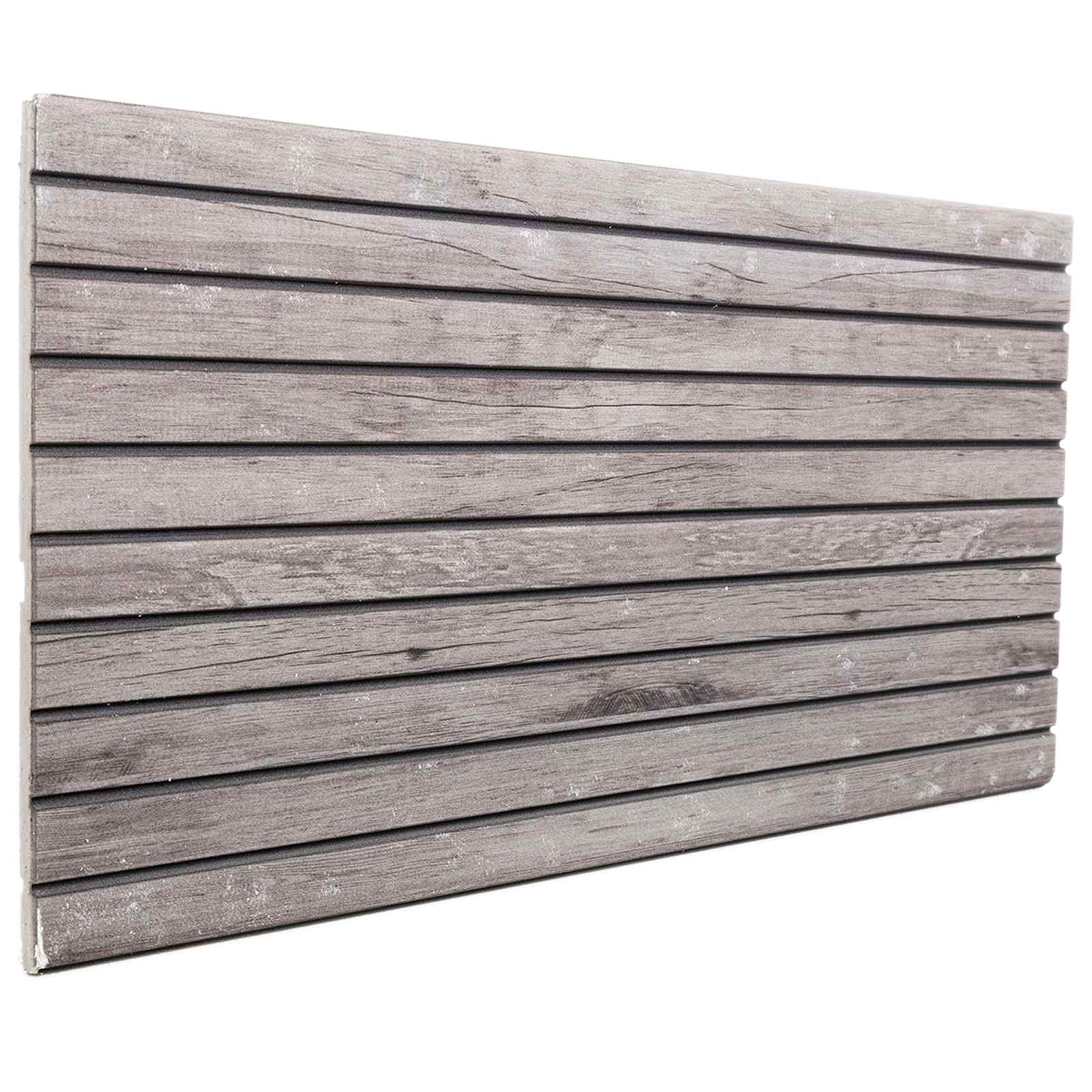 Väggpaneler 5 st 100 x 50 cm Grå EPS Skum