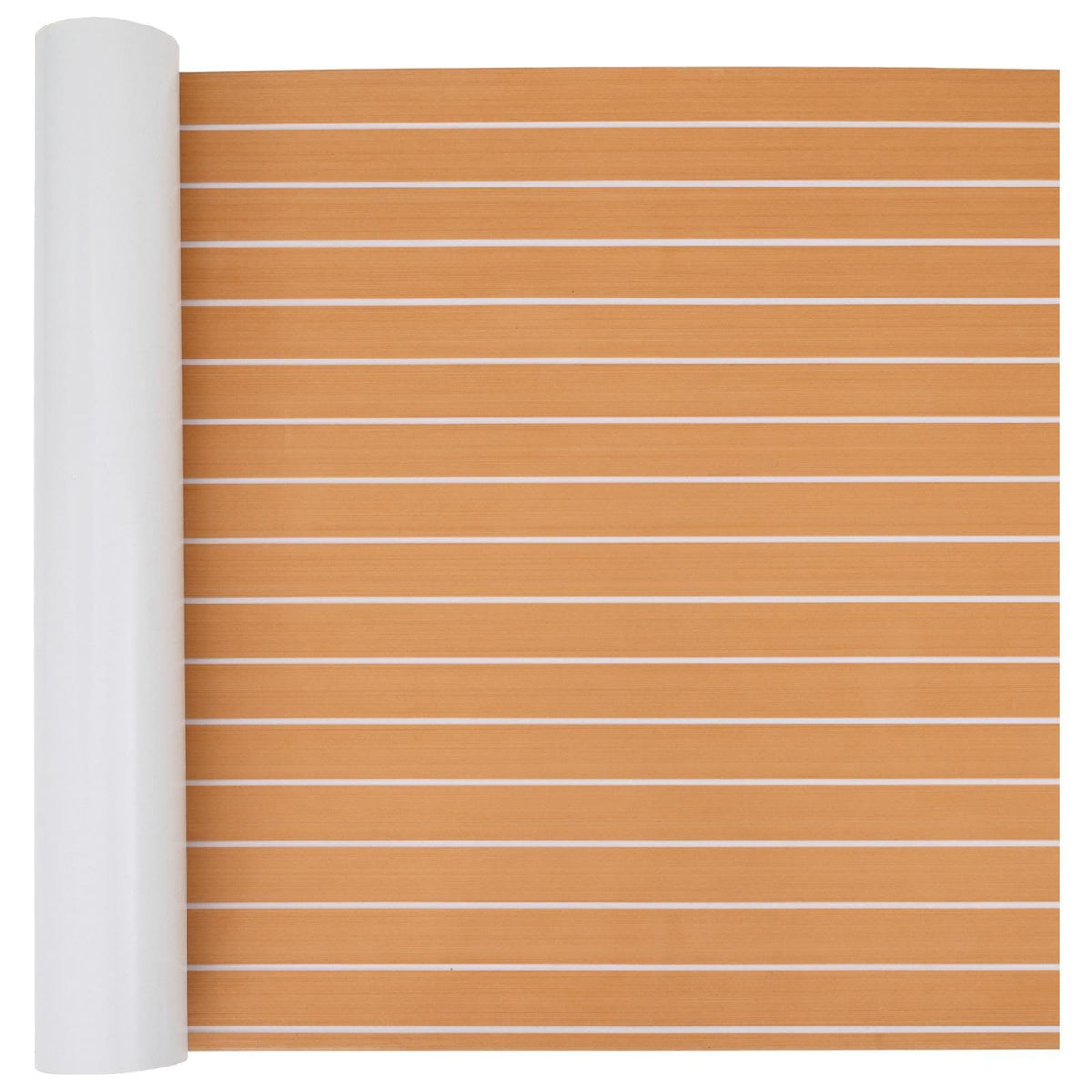 Båtmatt Randig Brun och vit 240 x 90 cm EVA