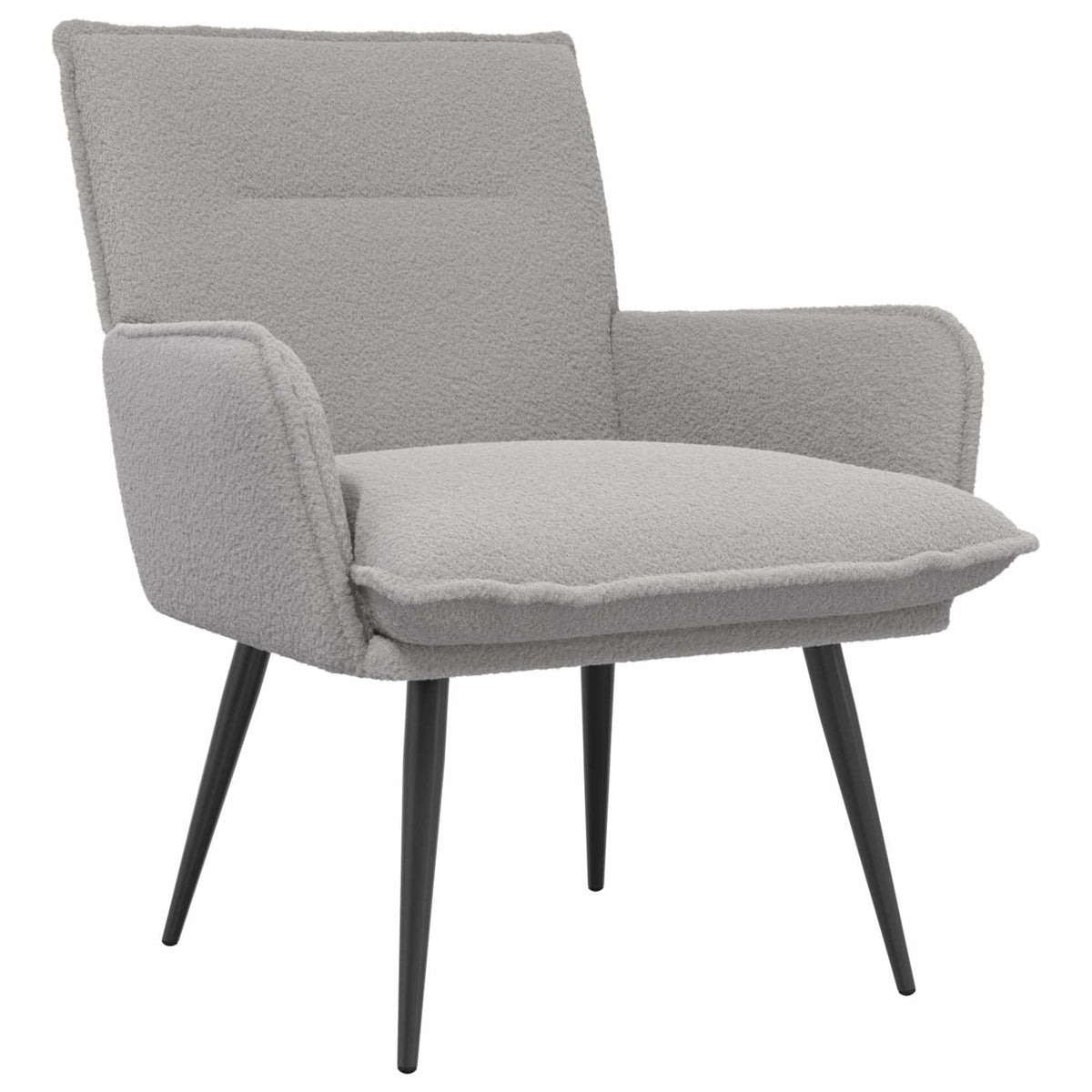 Fåtölj Ljusgrå Bouclé