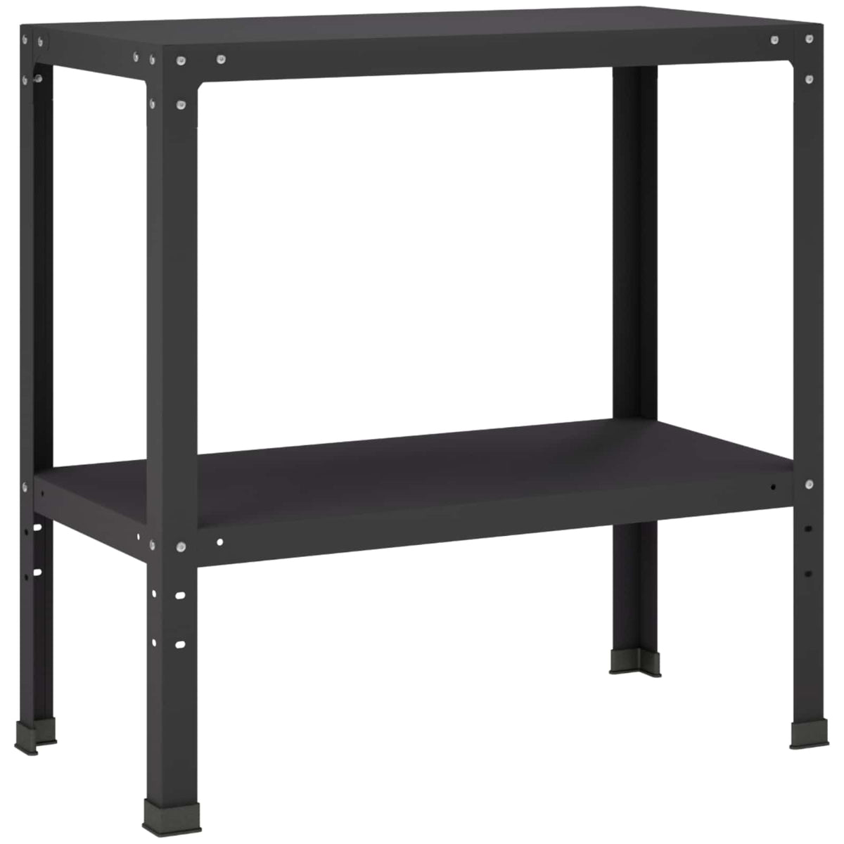 Planteringsbord 60 x 40 x 80 cm Pulverlackerat stål Svart
