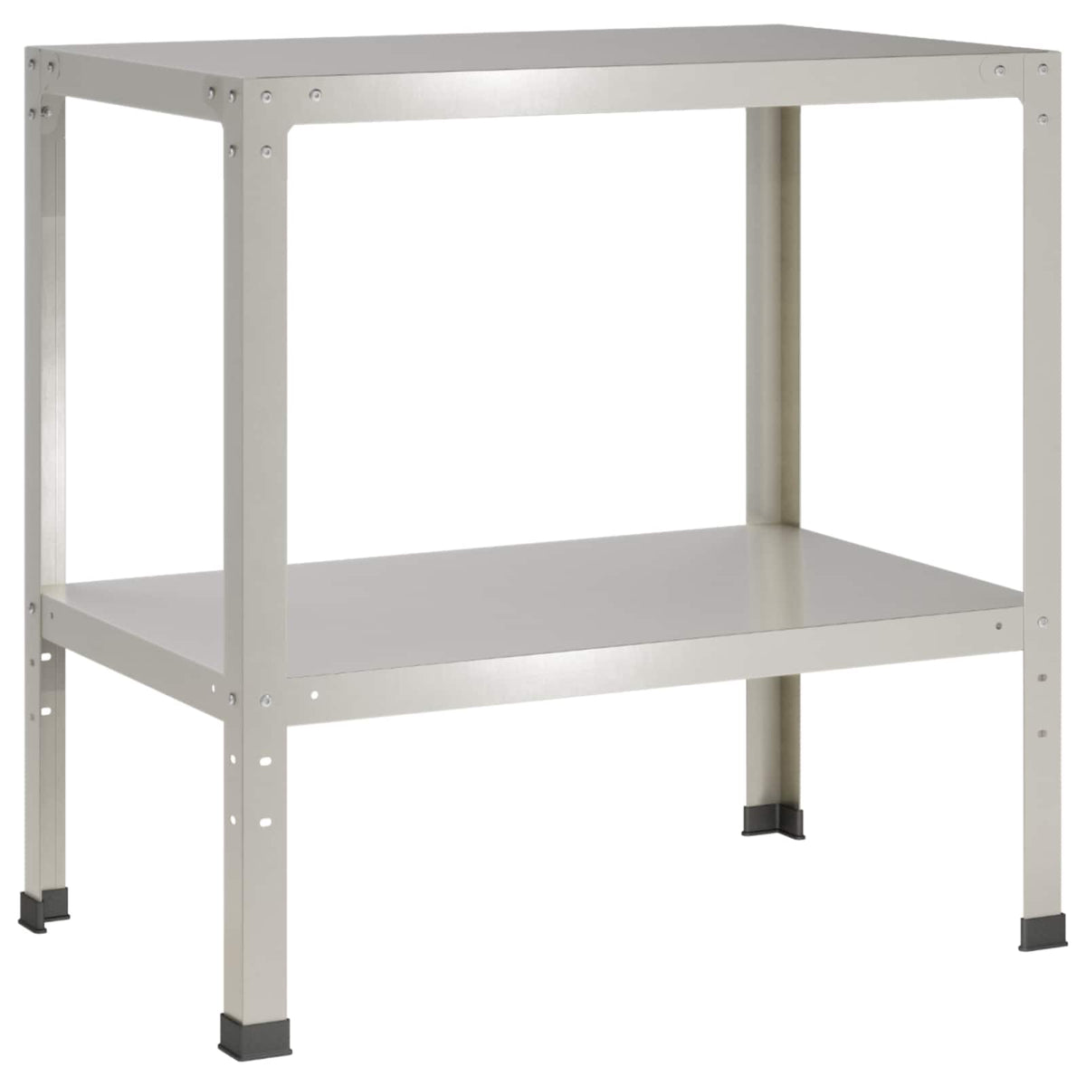 Planteringsbord 80 x 50 x 80 cm Rostfritt stål Silver