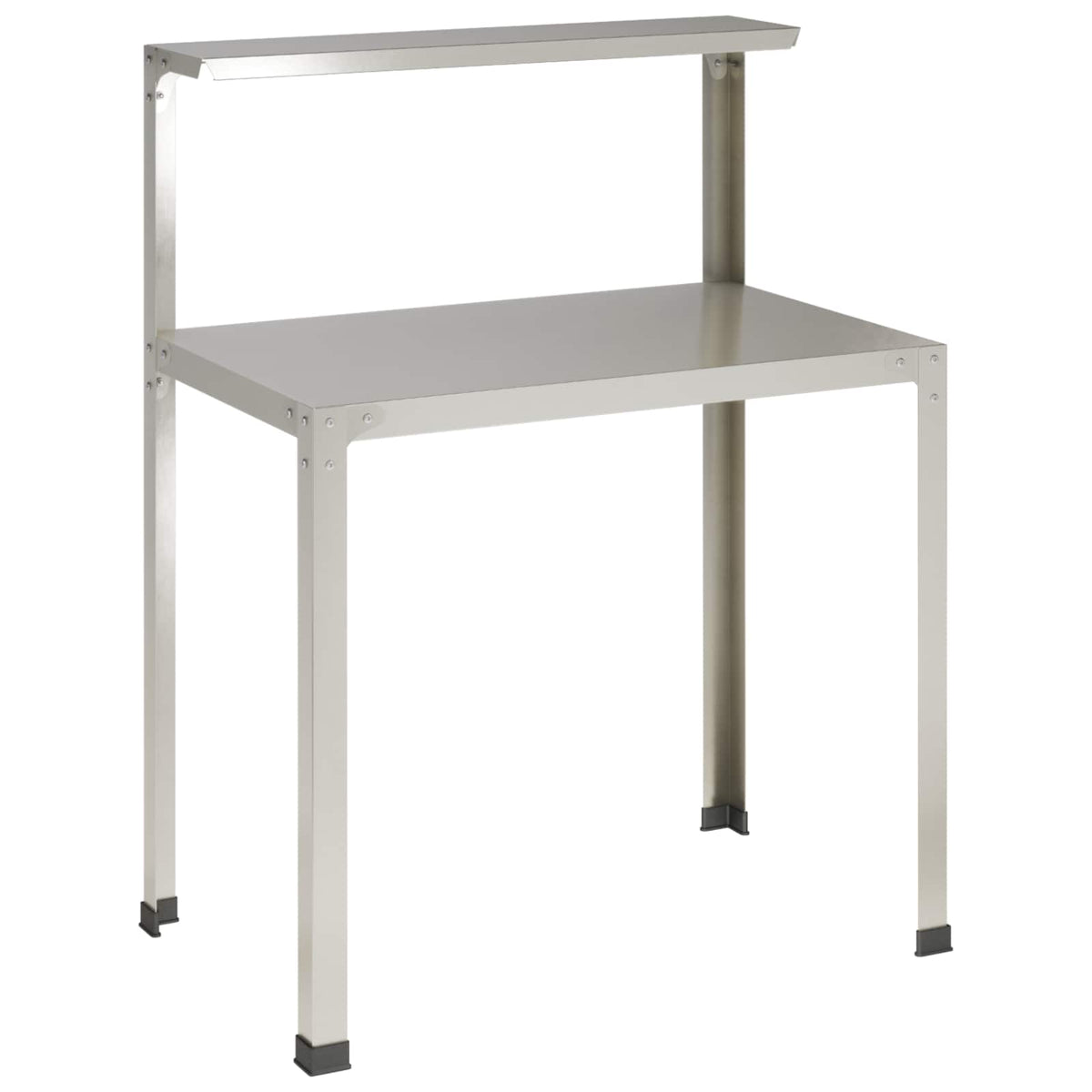 Planteringsbord 80 x 50 x 104 cm Rostfritt stål Silver