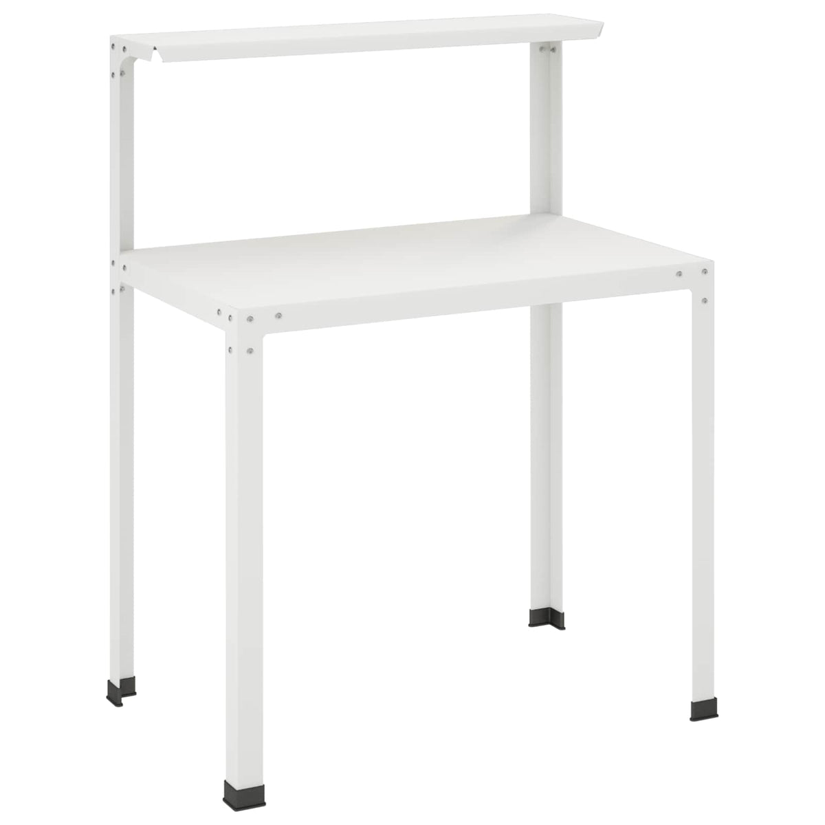 Planteringsbord 60 x 50 x 104 cm Pulverlackerat stål Vit