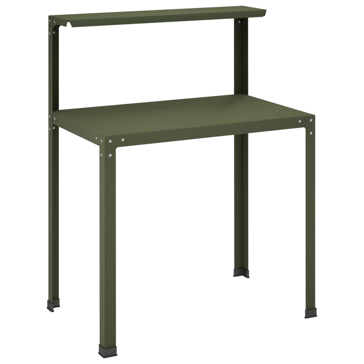 Planteringsbord 60 x 50 x 104 cm Pulverlackerat stål Olivgrön