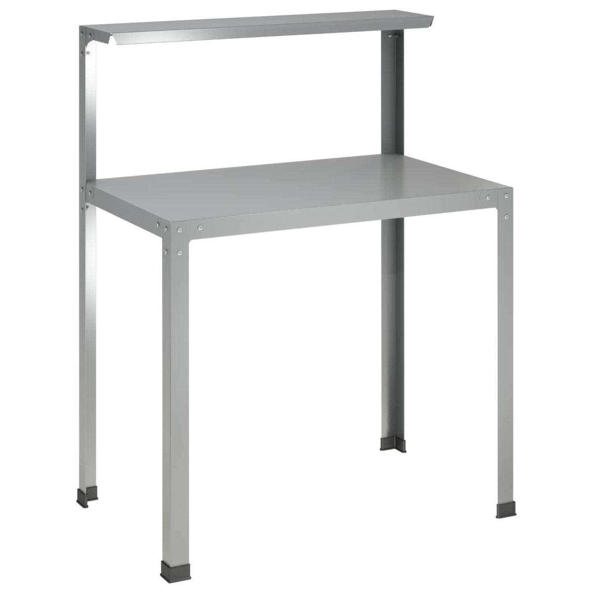 Planteringsbord 60 x 50 x 104 cm Galvaniserat stål Silver