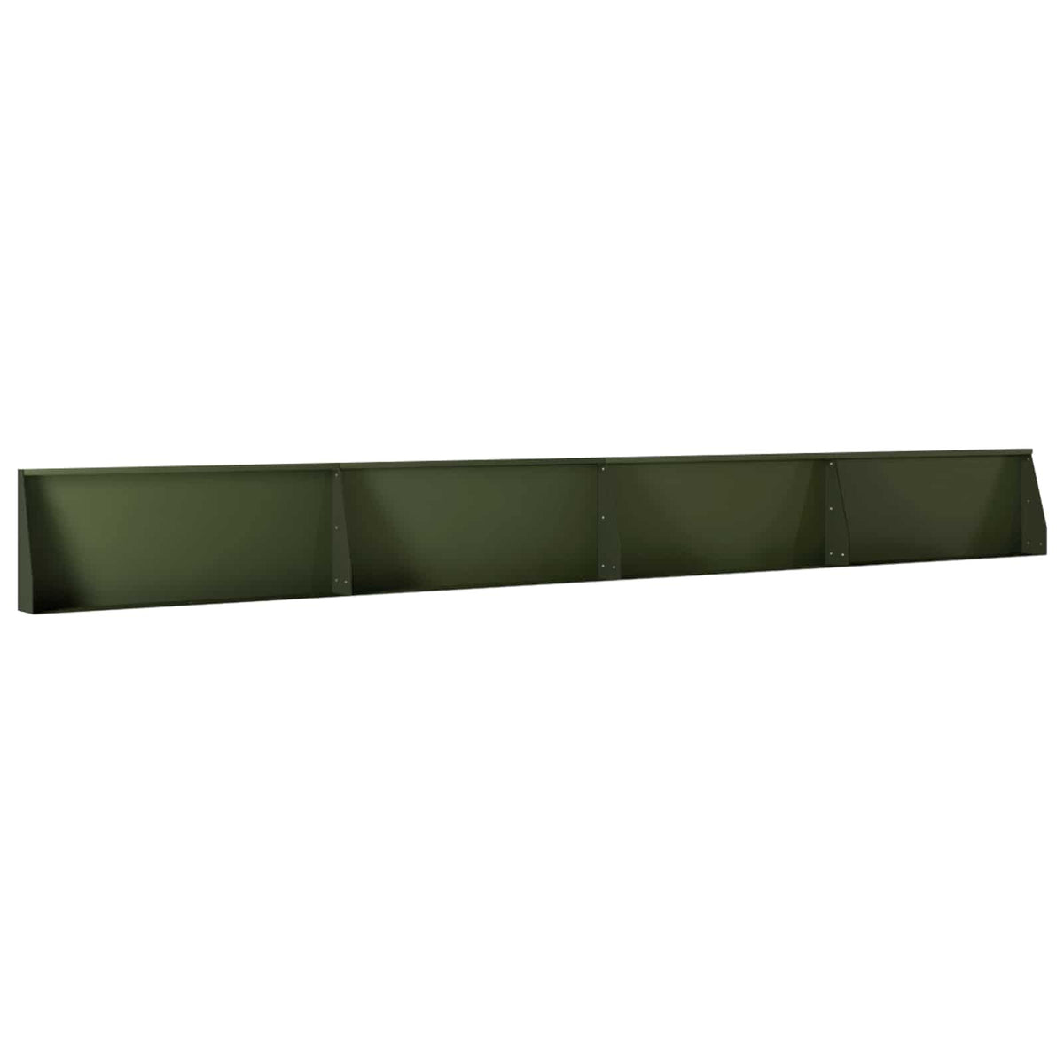 Stödvägg 4 st 100 x 12 x 30 cm Stål Olivgrön