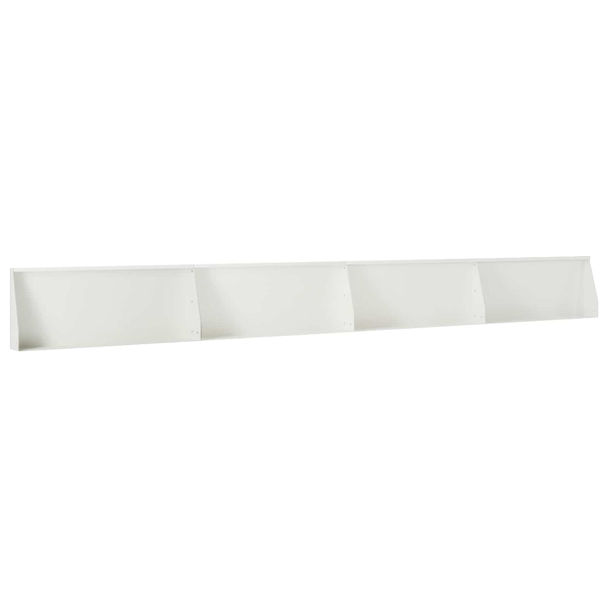 Stödvägg 4 st 100 x 12 x 40 cm Stål Vit