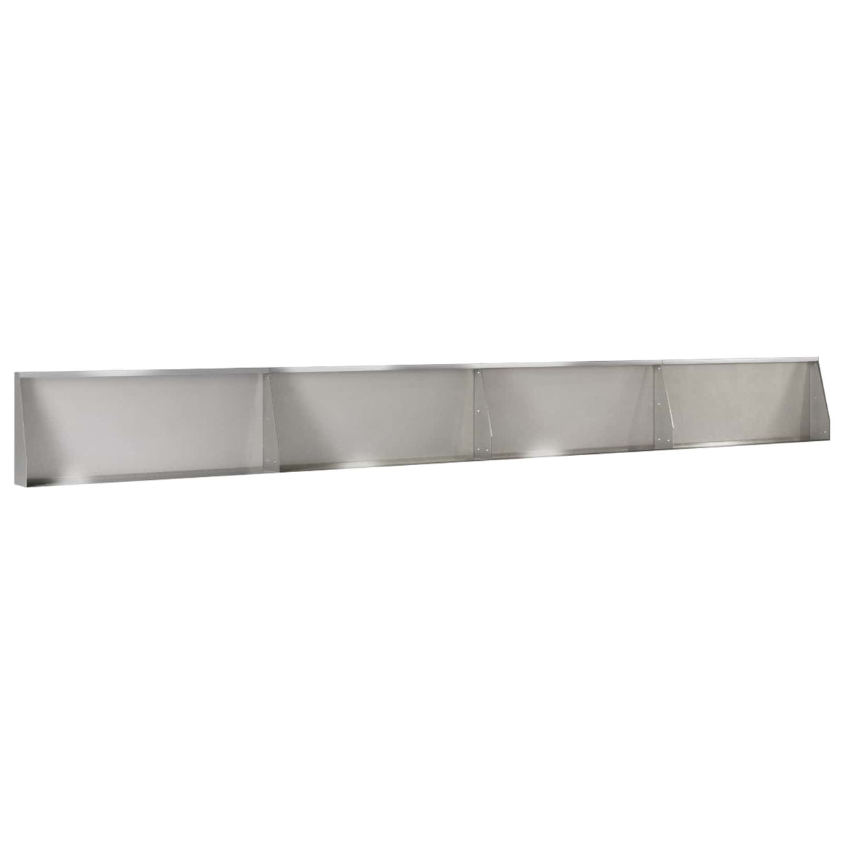 Stödvägg 4 st 100 x 12 x 40 cm Rostfritt stål Silver