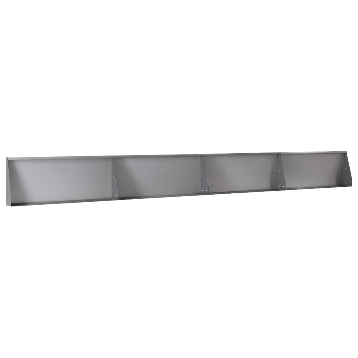Stödvägg 4 st 100 x 12 x 40 cm Galvaniserat stål Silver