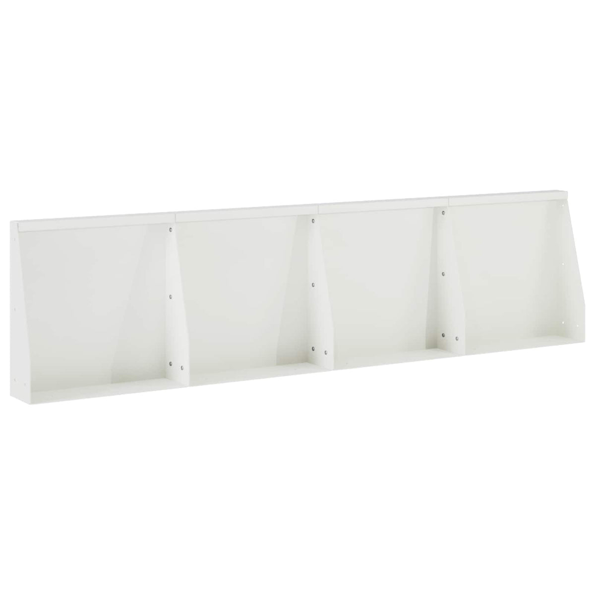 Stödvägg 4 st 40 x 12 x 30 cm Stål Vit