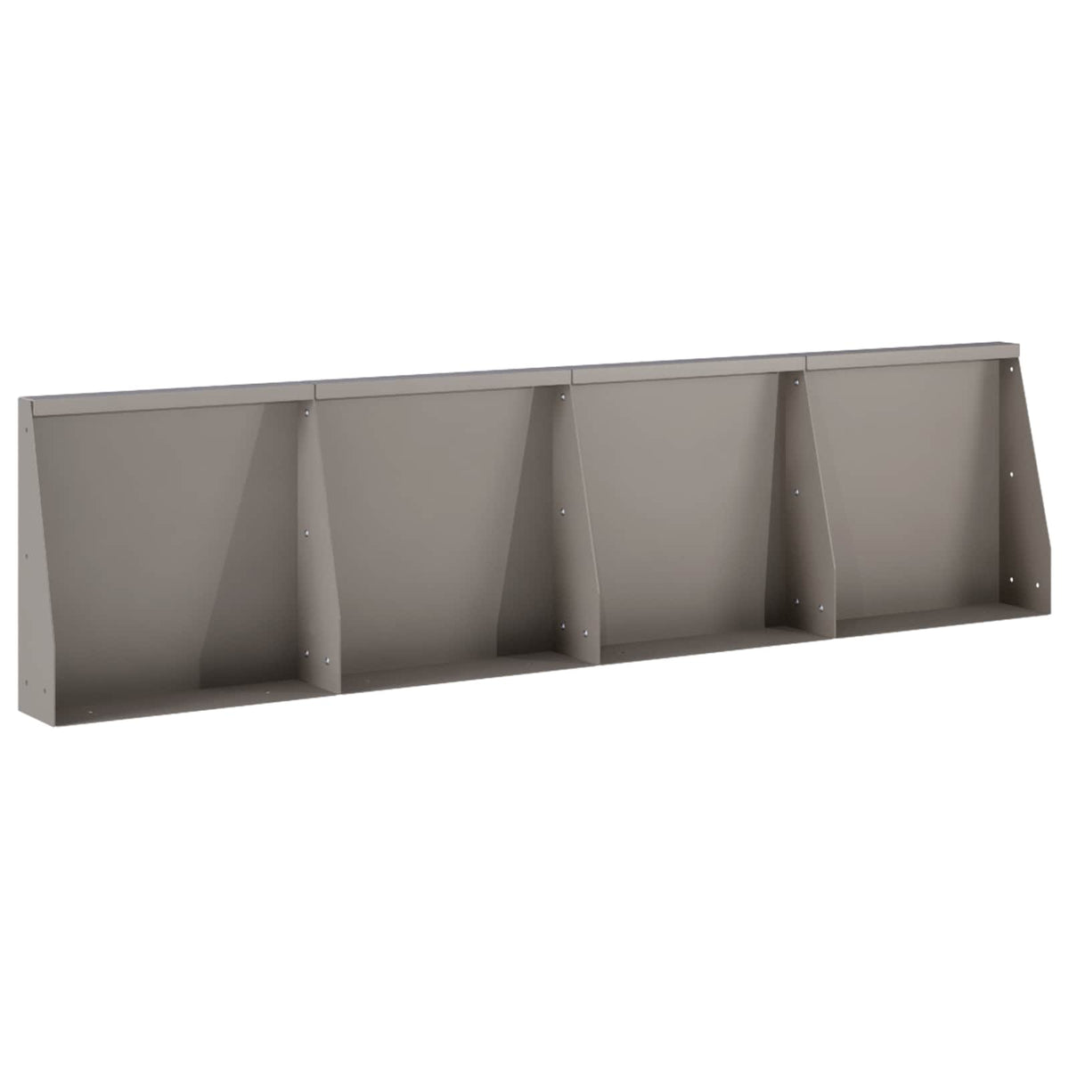Stödvägg 4 st 40 x 12 x 50 cm Väderbeständig stål Rostig