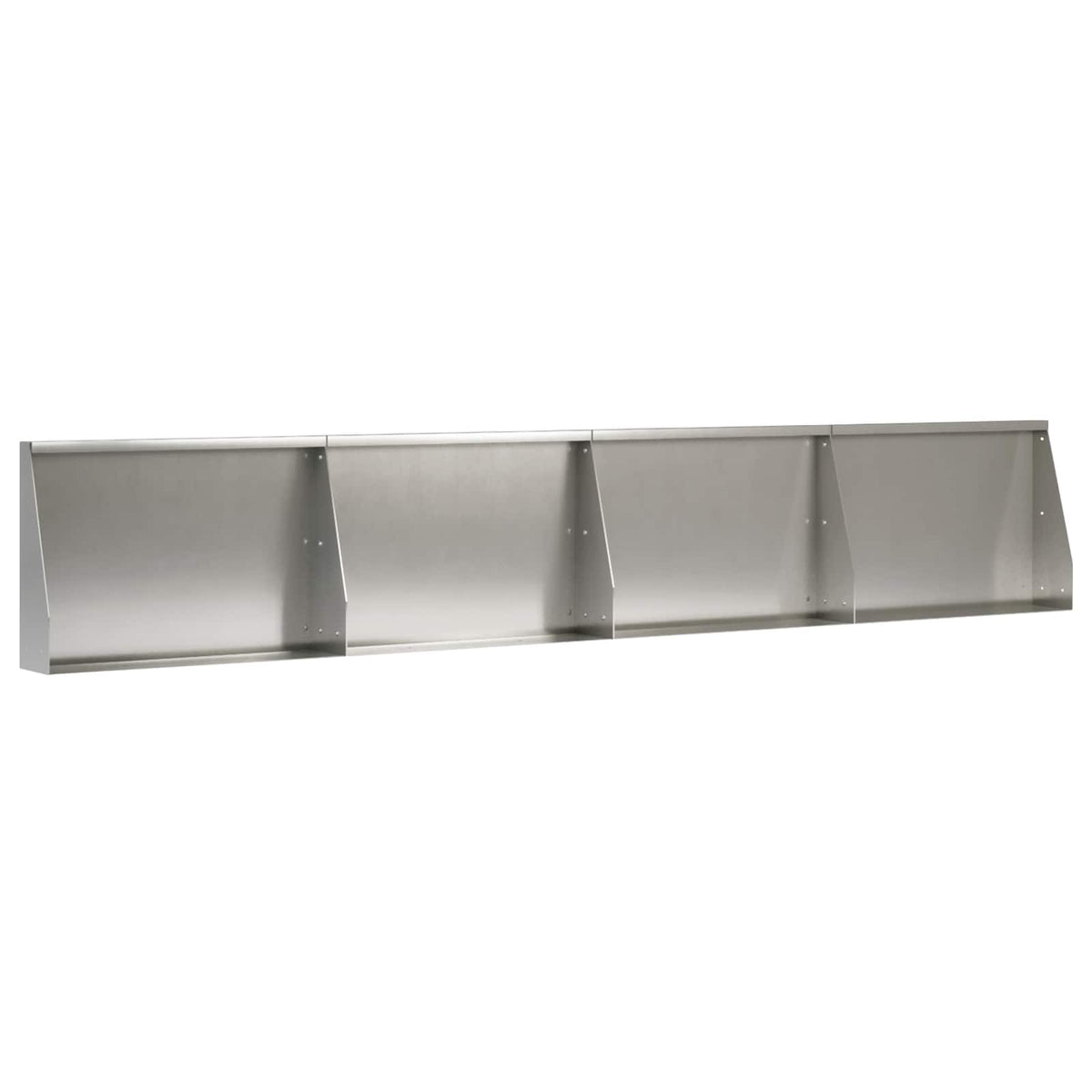 Stödvägg 4 st 60 x 12 x 30 cm Rostfritt stål Silver