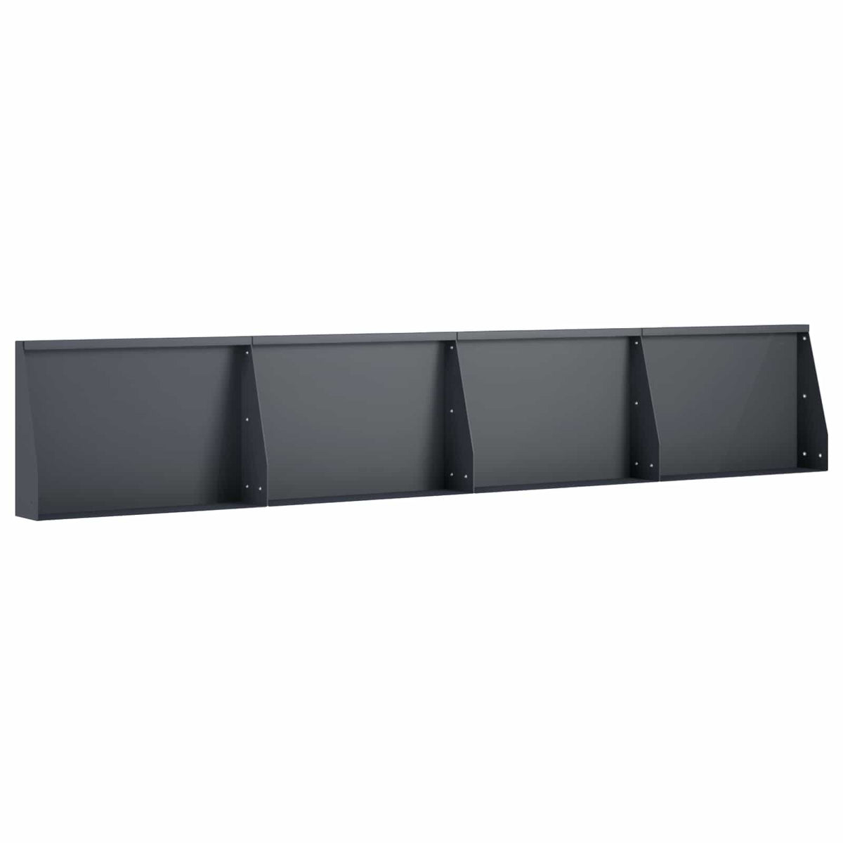 Stödvägg 4 st 60 x 12 x 40 cm Stål Antracit