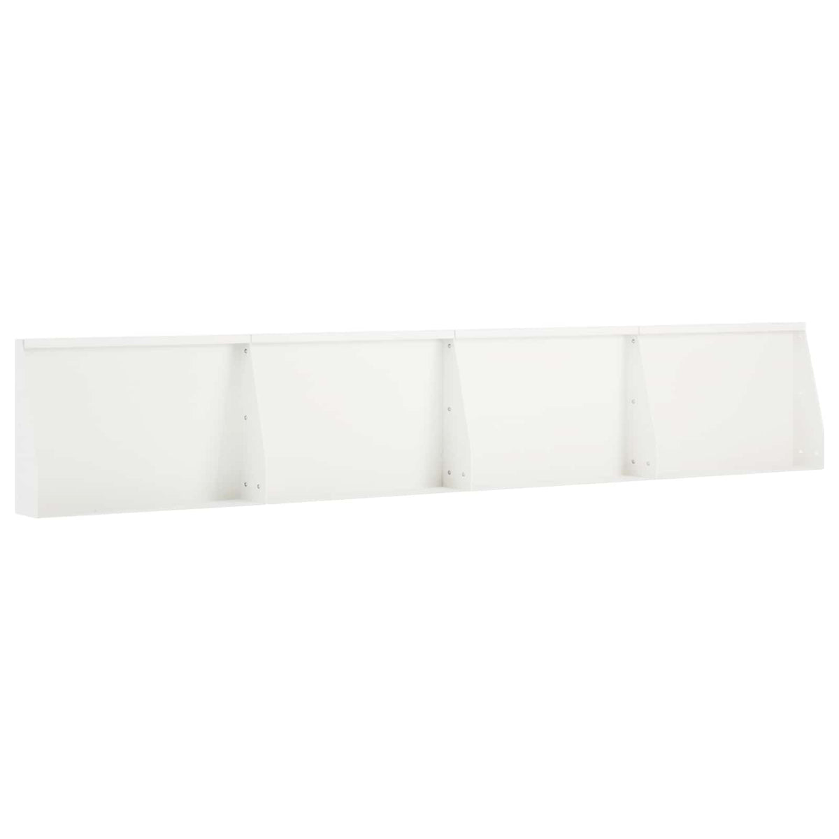 Stödvägg 4 st 60 x 12 x 50 cm Stål Vit