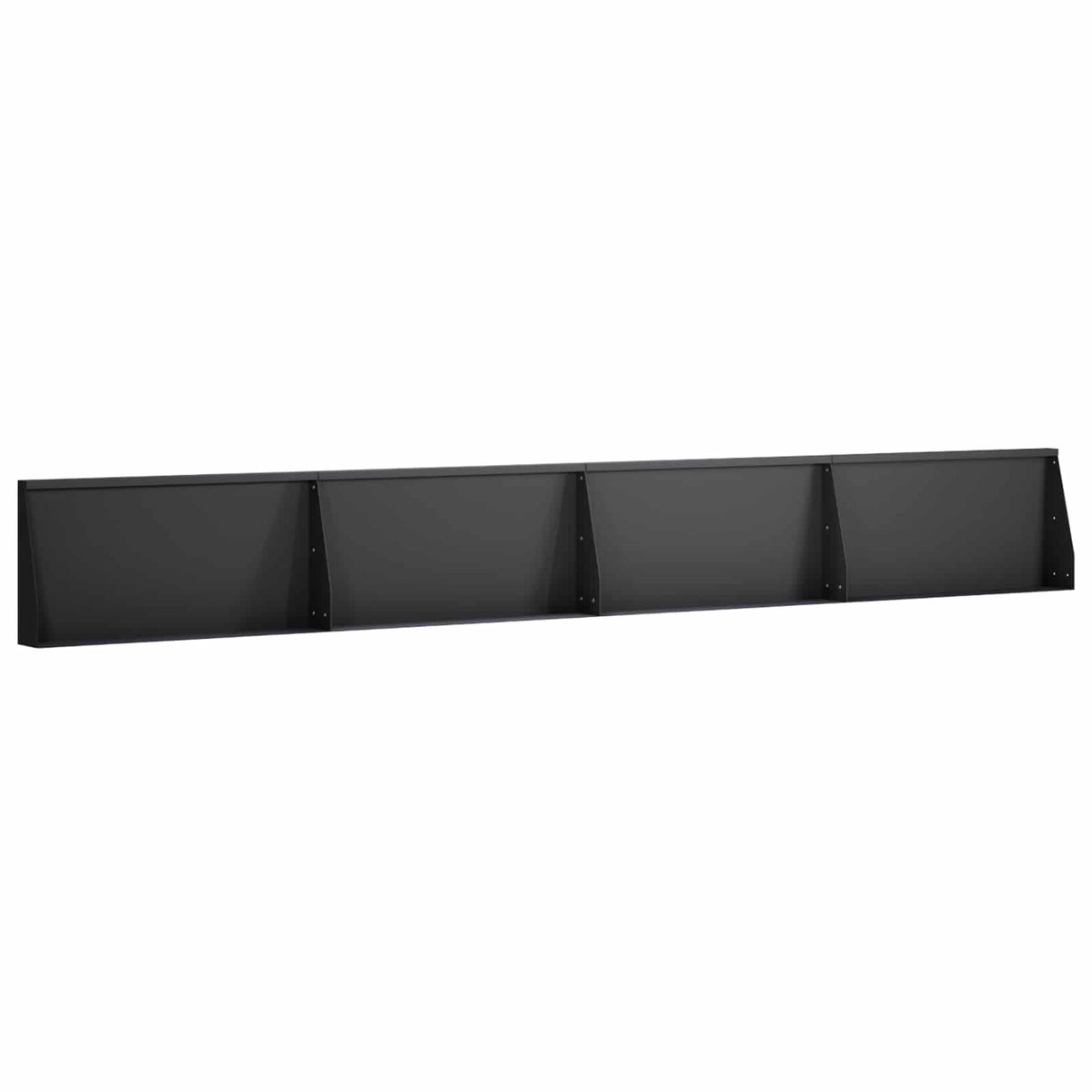 Stödvägg 4 st 80 x 12 x 30 cm Stål Svart
