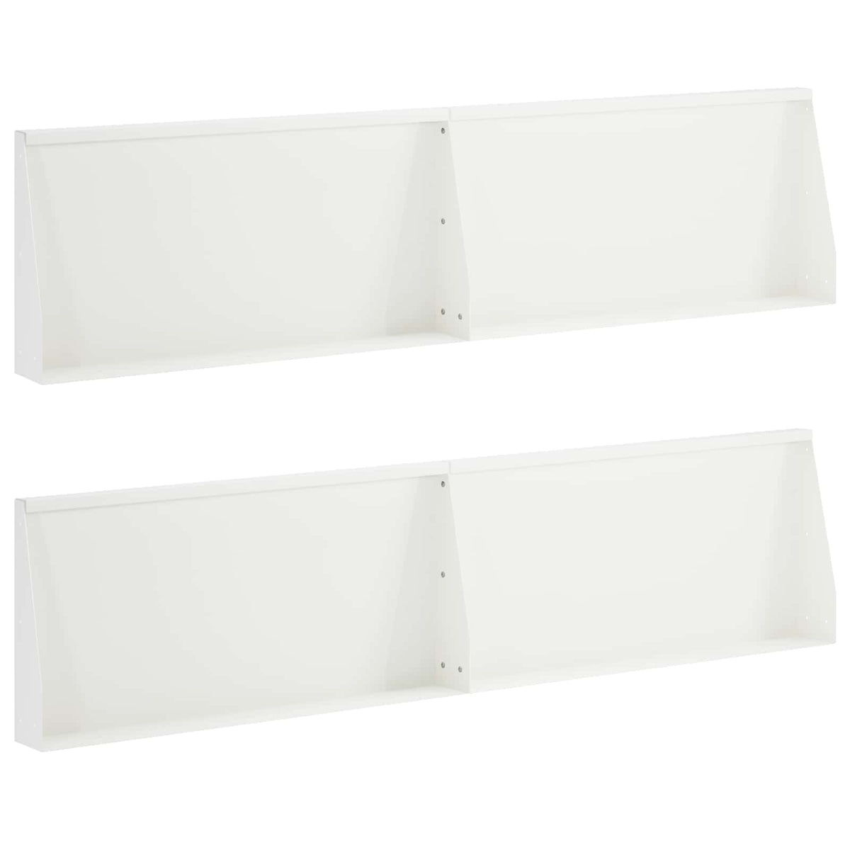 Stödvägg 4 st 80 x 12 x 30 cm Stål Vit