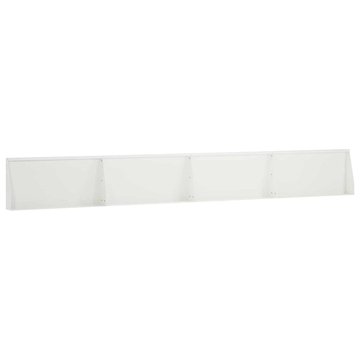 Stödvägg 4 st 80 x 12 x 30 cm Stål Vit