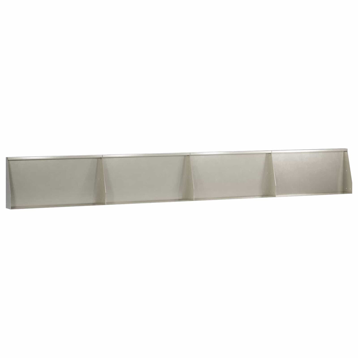 Stödvägg 4 st 80 x 12 x 30 cm Rostfritt stål Silver