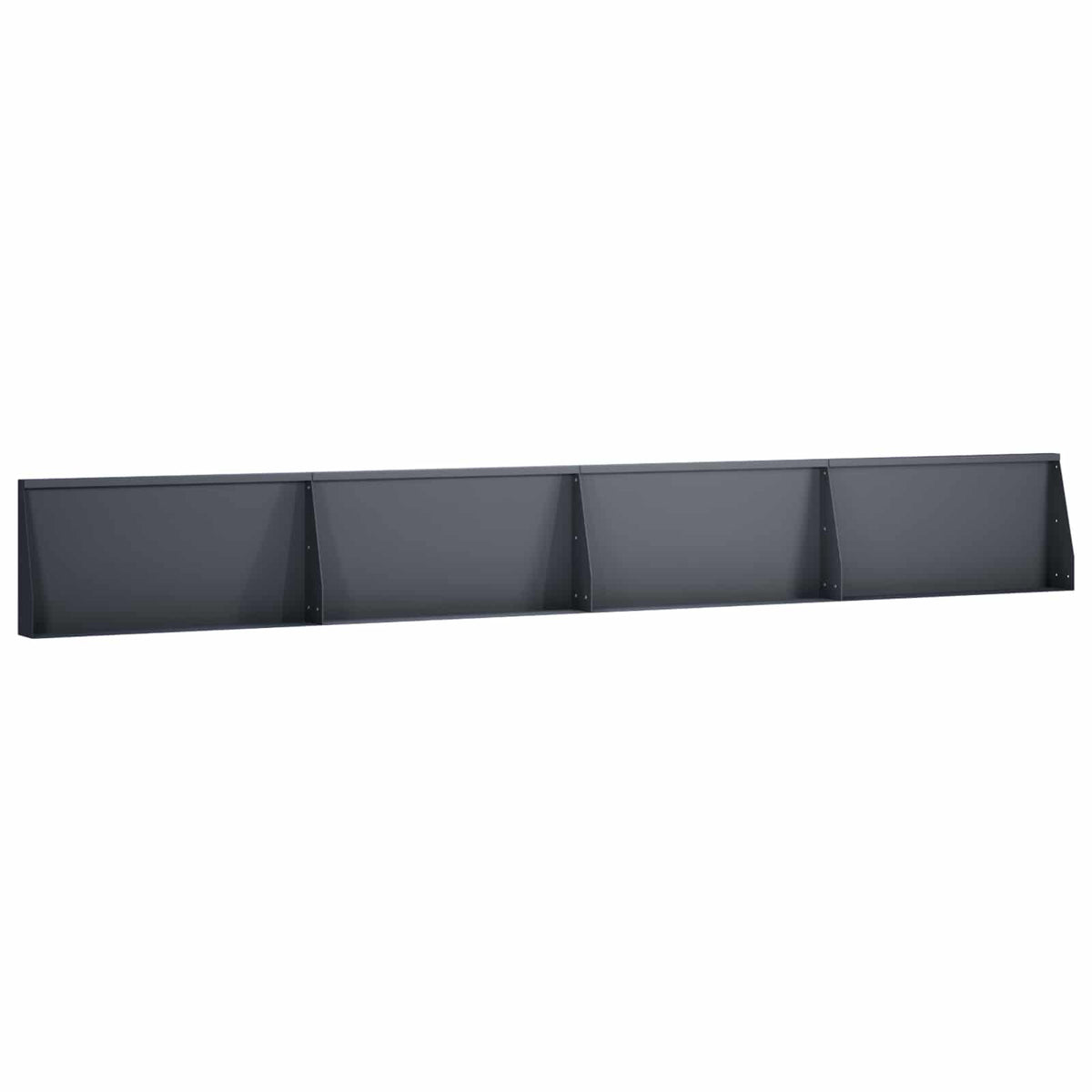 Stödvägg 4 st 80 x 12 x 50 cm Stål Antracit