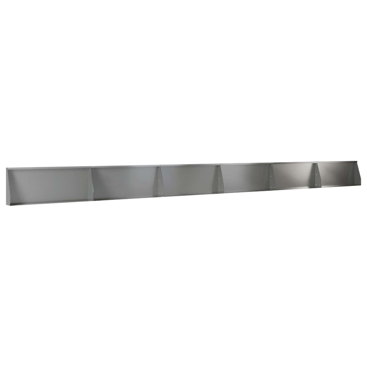 Stödvägg 6 st 100 x 12 x 50 cm Galvaniserat stål Silver