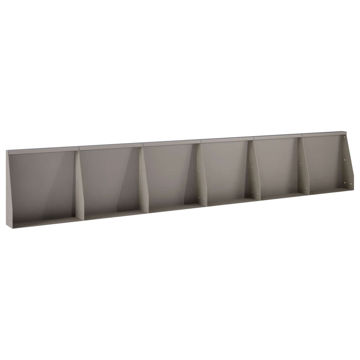 Stödvägg 6 st 40 x 12 x 30 cm Väderbeständig stål Rostig