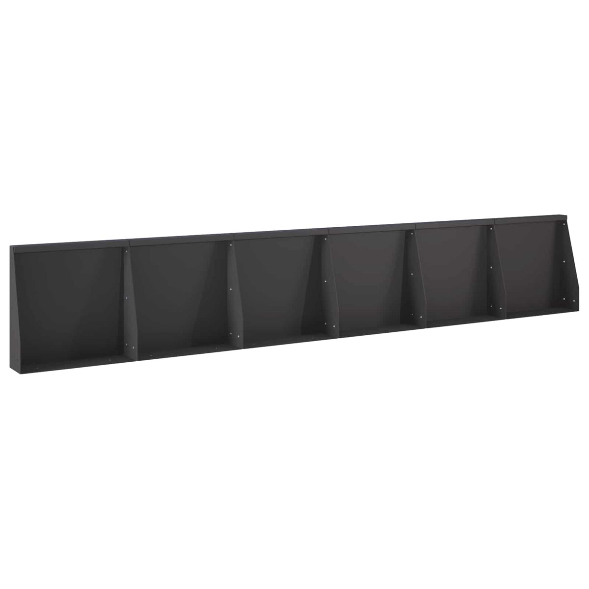 Stödvägg 6 st 40 x 12 x 40 cm Stål Svart