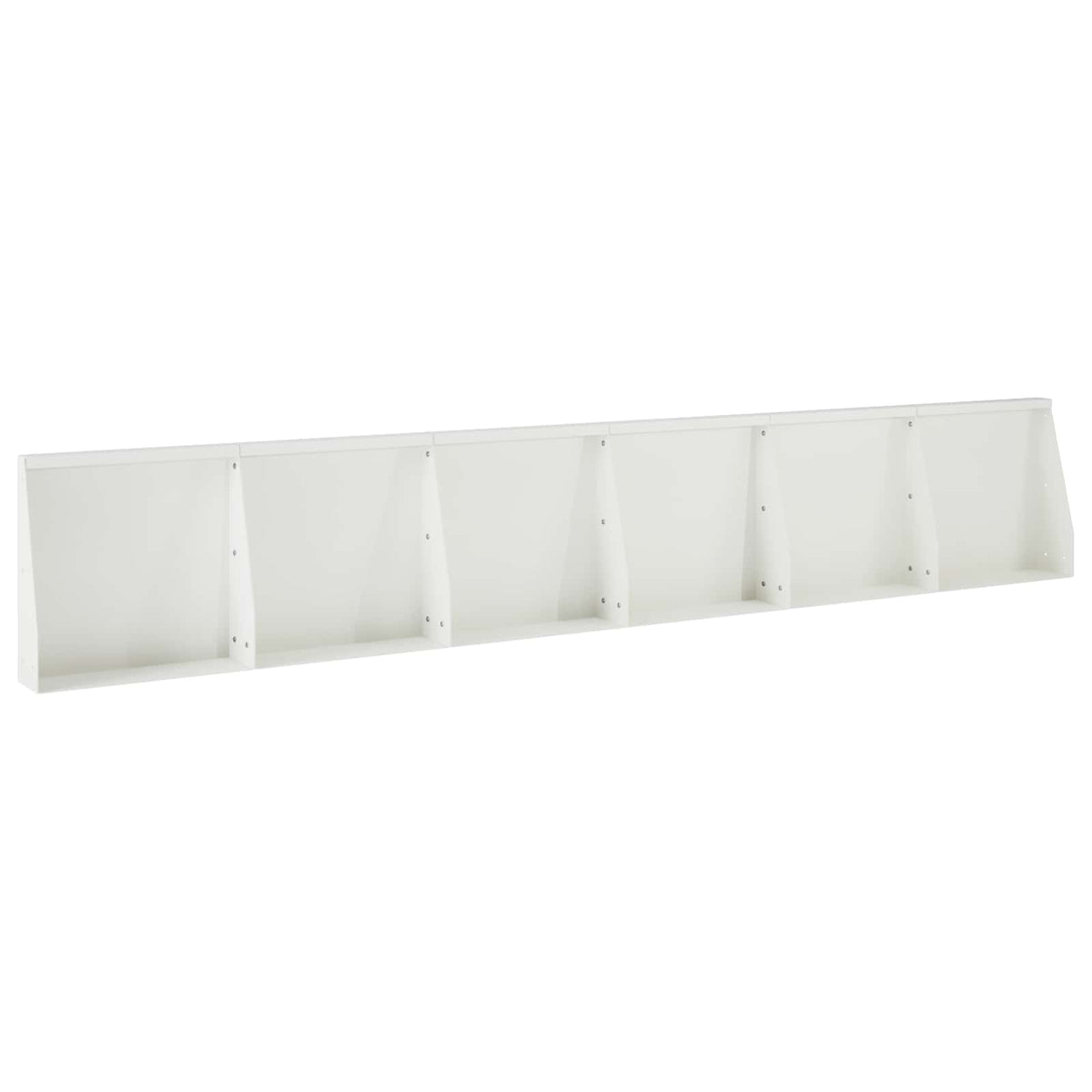 Stödvägg 6 st 40 x 12 x 40 cm Stål Vit