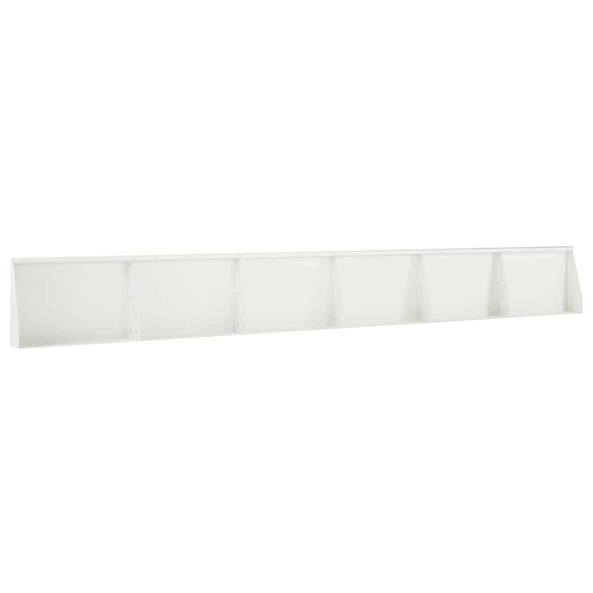 Stödvägg 6 st 60 x 12 x 40 cm Stål Vit