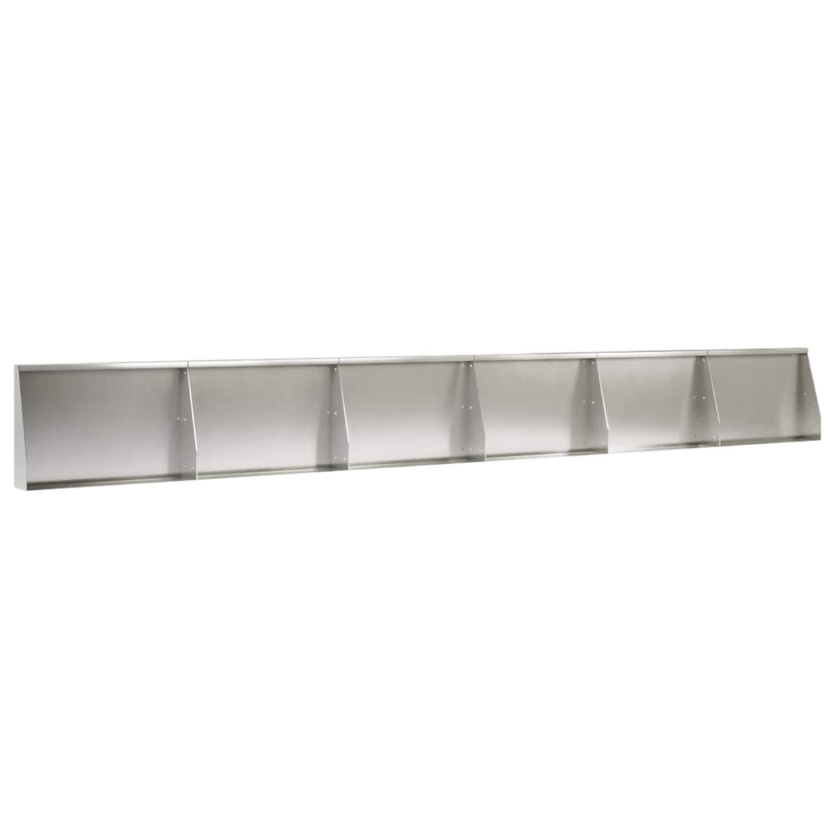 Stödvägg 6 st 60 x 12 x 50 cm Rostfritt stål Silver